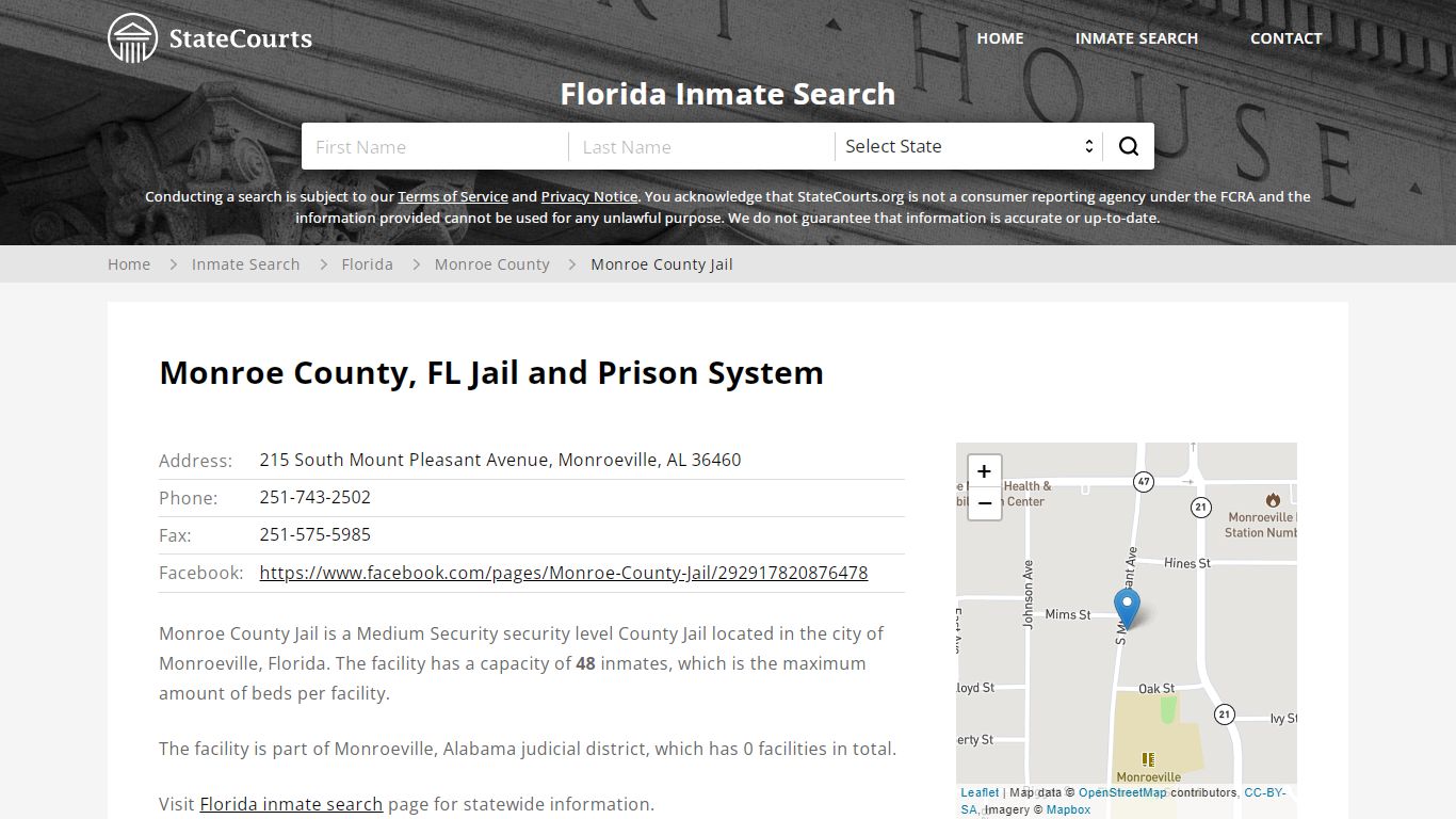 Monroe County Jail Inmate Records Search, Florida ...